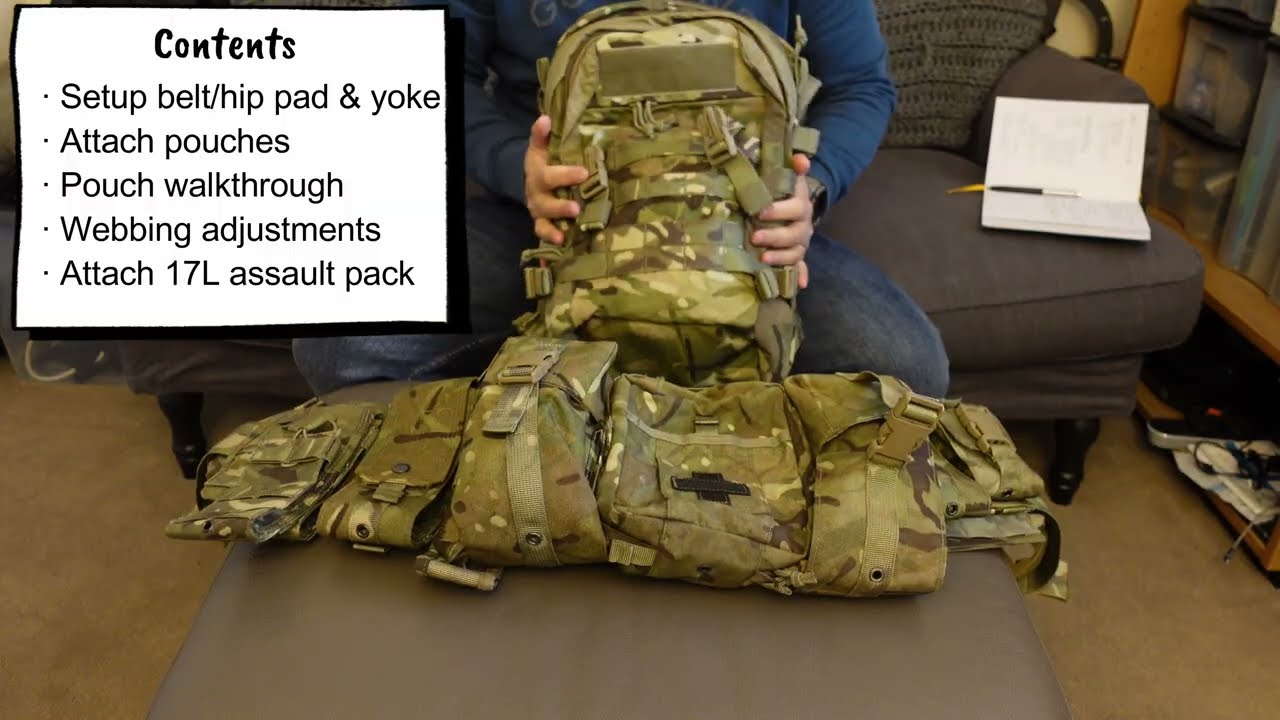 British Army Virtus Webbing: How to setup