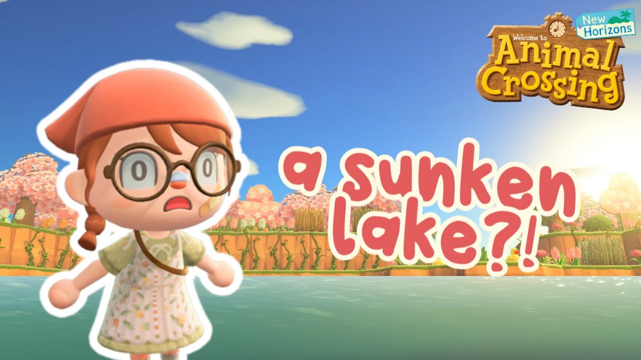 Building A SUNKEN LAKE On My Island? | Speed Build | ACNH