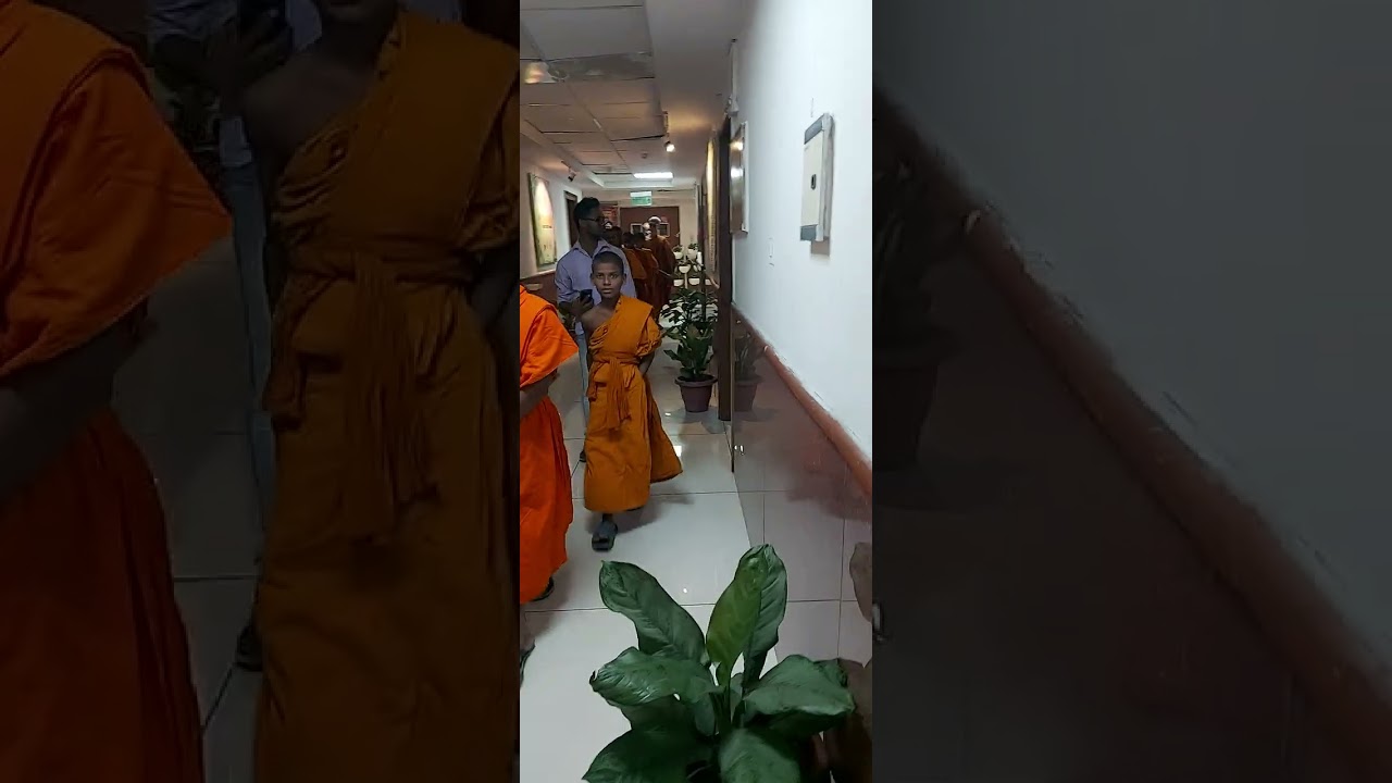 Travelling at Shastri bhawan minister of social justice and empowerment ministery with monks