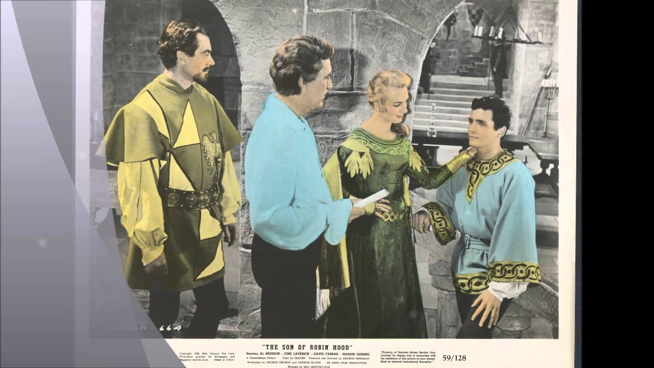 David Hedison in The Son Of Robin Hood 1959