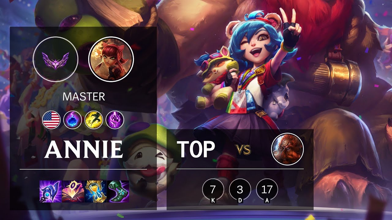 Annie Top vs Gragas - NA Master Patch 12.5