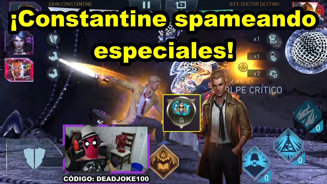 ¡Probando a Constantine en Invasión de liga! | Injustice 2 Mobile