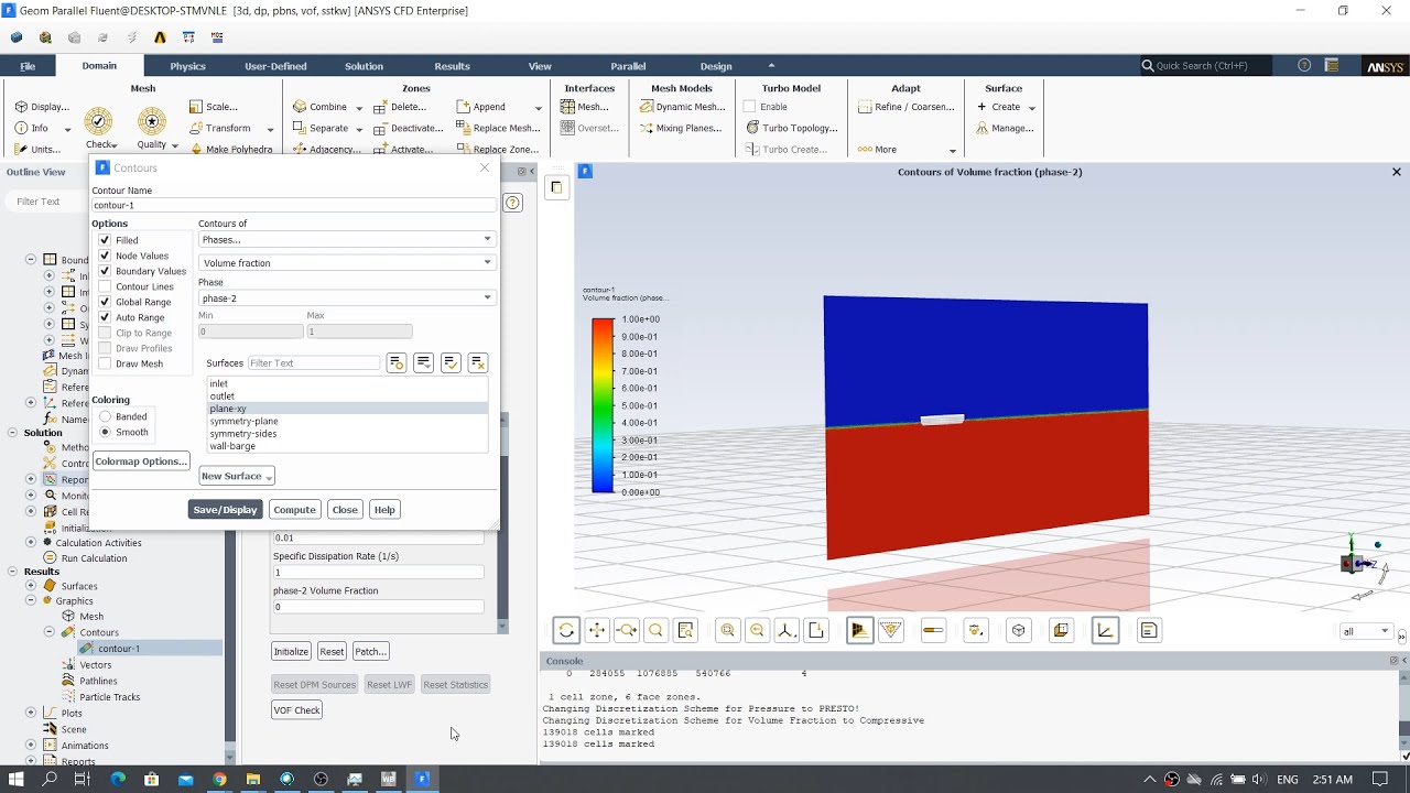 (60fps) Getting started: Ship resistance using VOF in Ansys Fluent