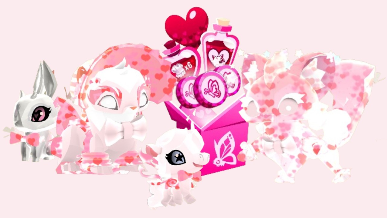 new SWEET HEART EFFECT !! (super box) | Animal Jam