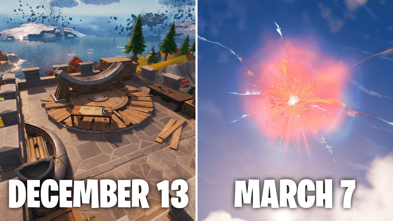 Full Timelapse of The Rift Gate in Fortnite Chapter 4 Season 1