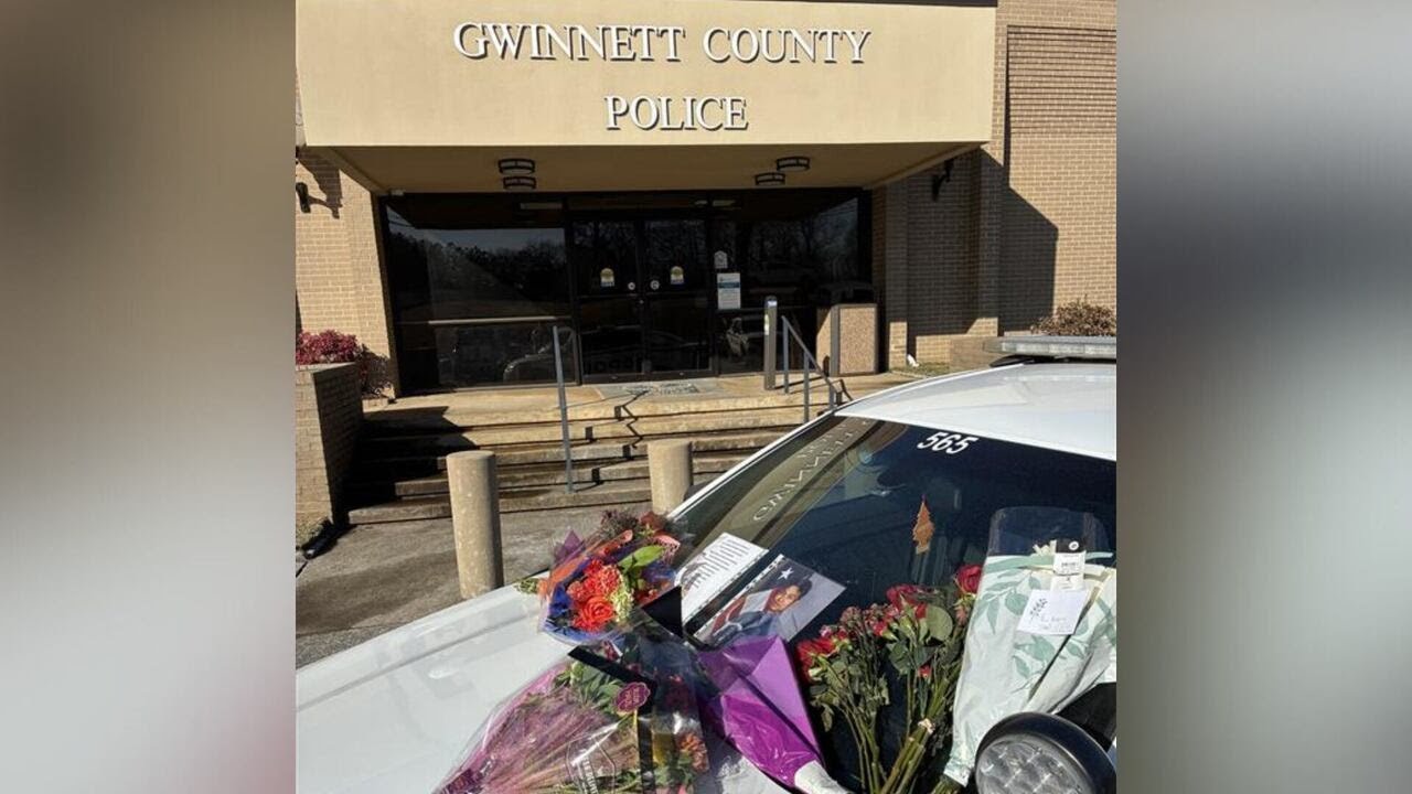 Memorial grows for fallen Gwinnett County police officer