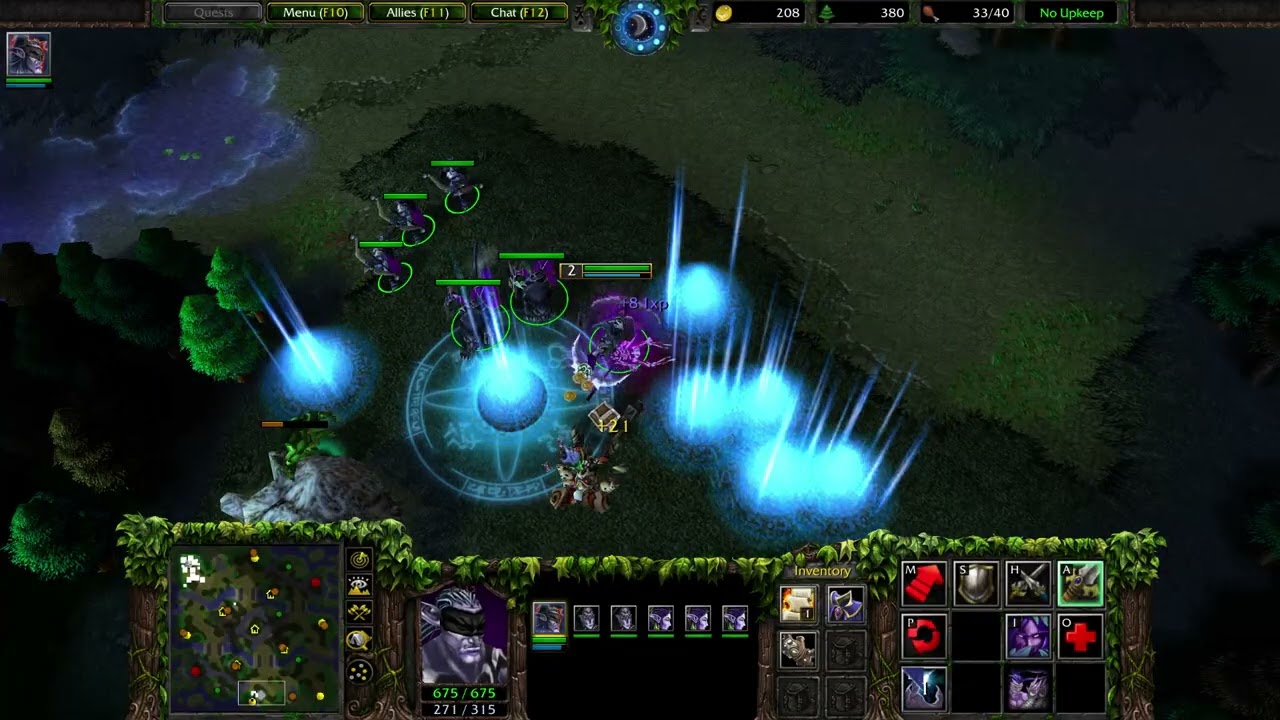 Elfs vs blue Orcs