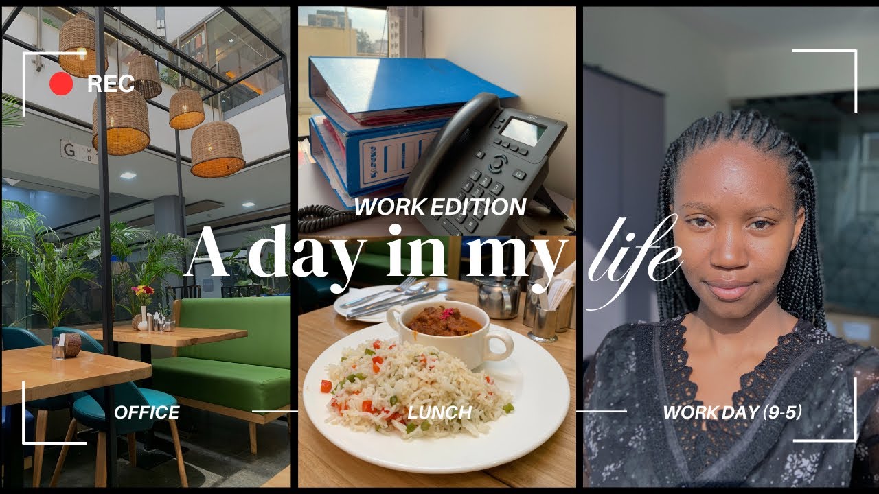 A DAY IN MY LIFE| Come to work with me (9-5pm)| Lunch at Rabuko| Life of a Kenyan girl.