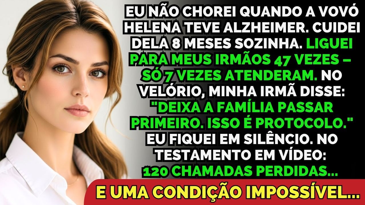 Cuidei Da Minha Avó Com Alzheimer Por 8 Meses... Sozinha. Meus Irmãos Sumiram. No Testamento Em...