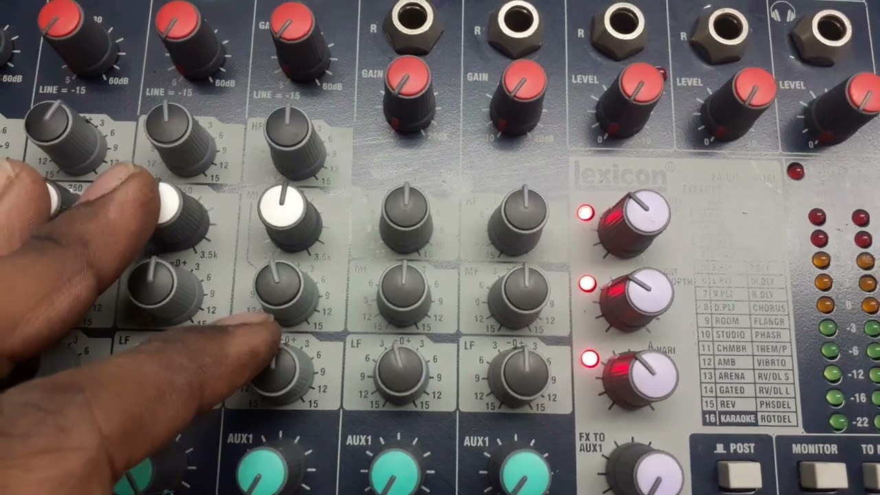 Soundcraft EFX 12 Live mixer Review and FX setting