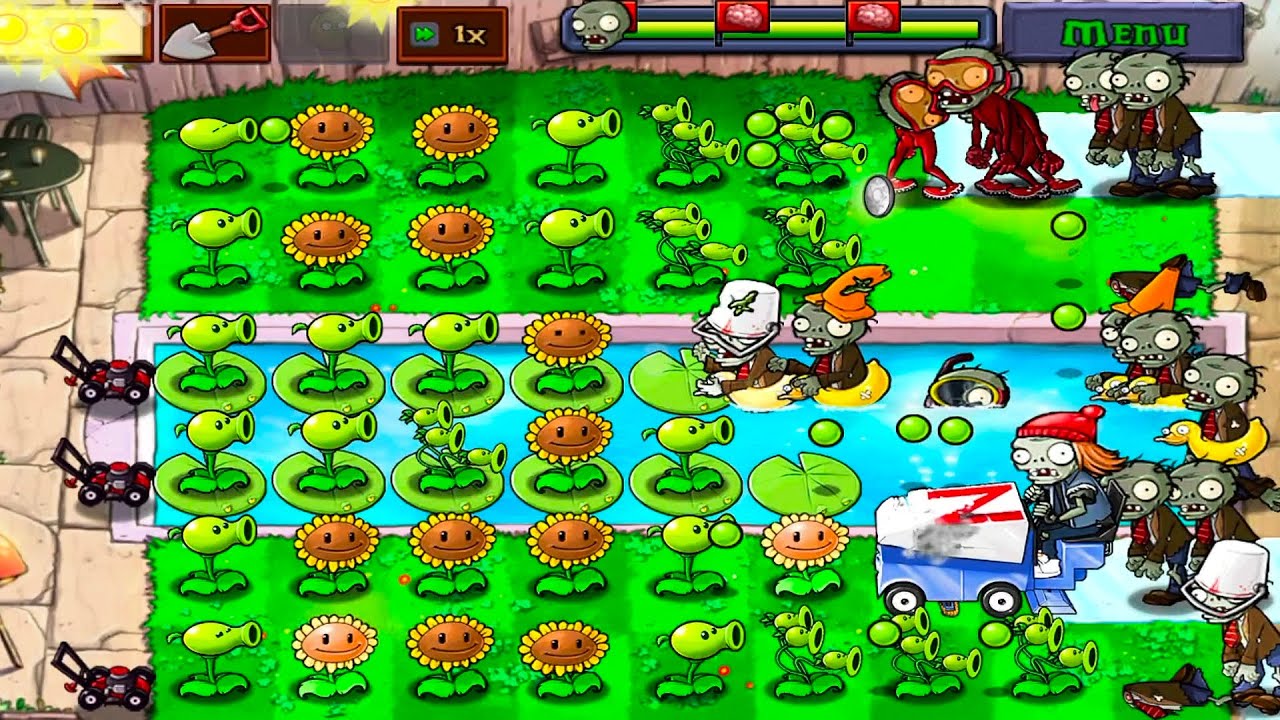 Zombies vs plants two swimming firing swimming firing 