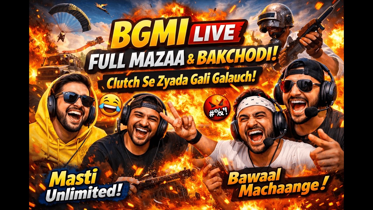 BGMI Serious Game? Bilkul Nahi 😎 | Full Masti BGMI Live