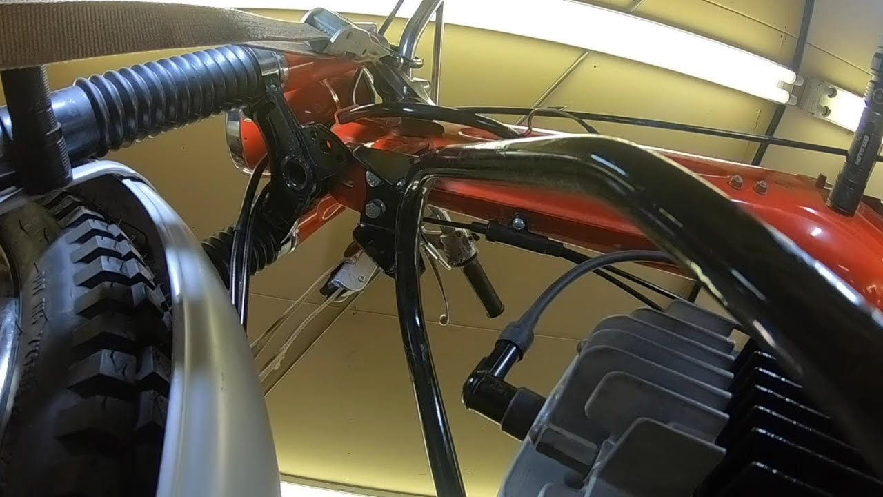 Yamaha 100 Trailmaster assembly, install engine