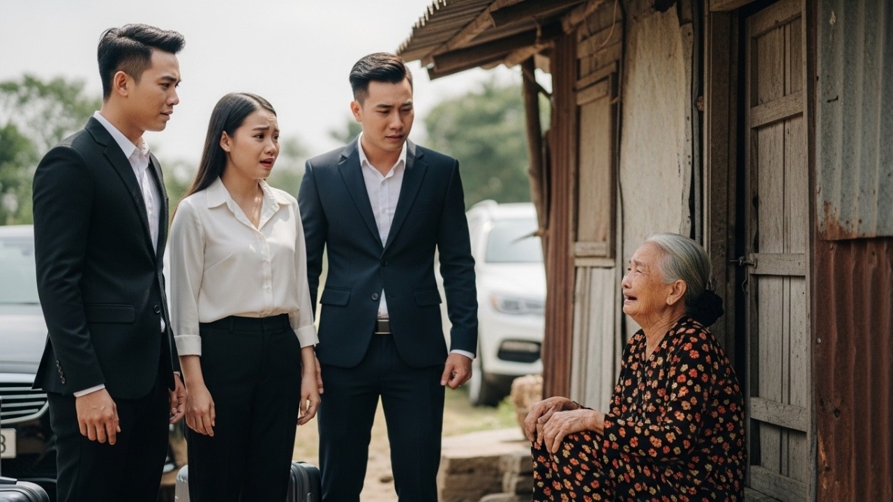 Ba người con đi lao động nước ngoài kiếm tiền tỷ, ngày về bàng hoàng thấy mẹ sống trong lều tạm.