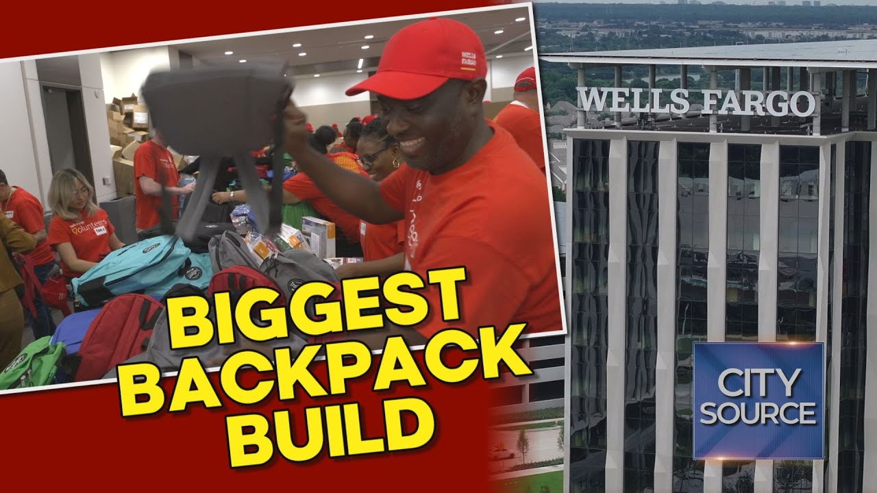 🎒 Wells Fargo Employees Prepare Backpacks for Irving Students
