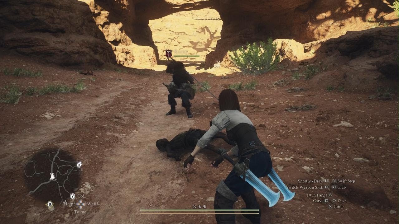 Dragon's Dogma 2 - playing catch with your pawn