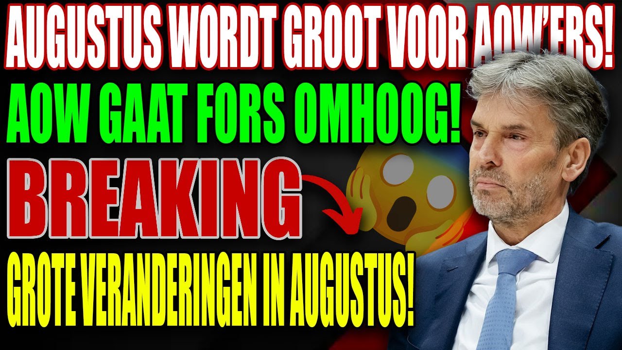 Nederland Verhoogt AOW: Ontvang Meer Pensioen vanaf Augustus 2025! | PensioenGids NL