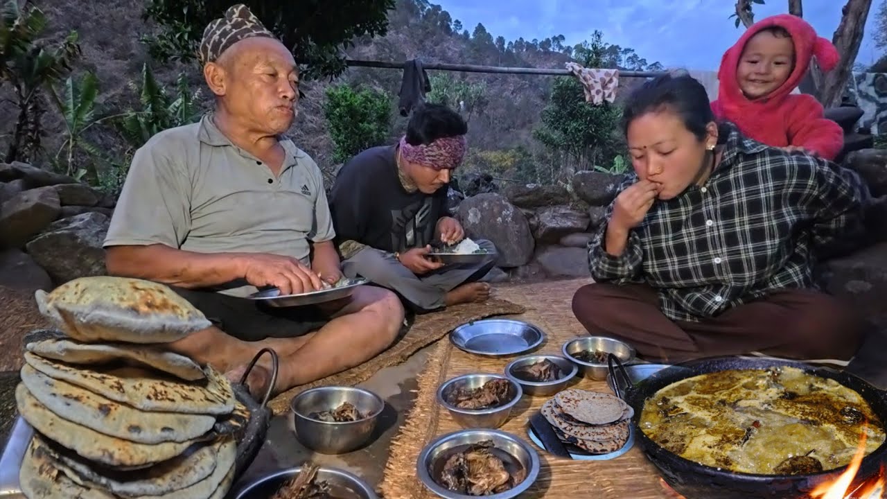 Traditional Nepali Village Life | Herding Cattle & Organic Fish Curry ||  Eastern Rural Nepal ||