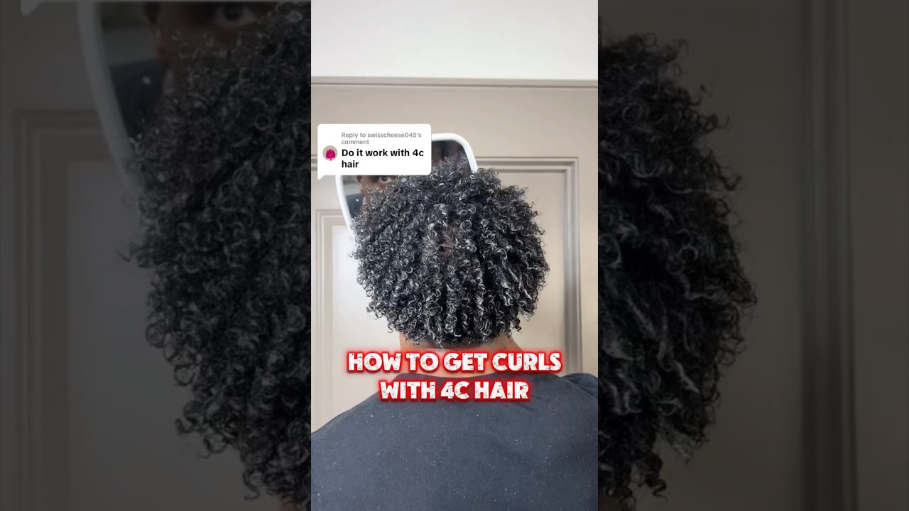 How to get curls with 4C hair🔥🔥🔥