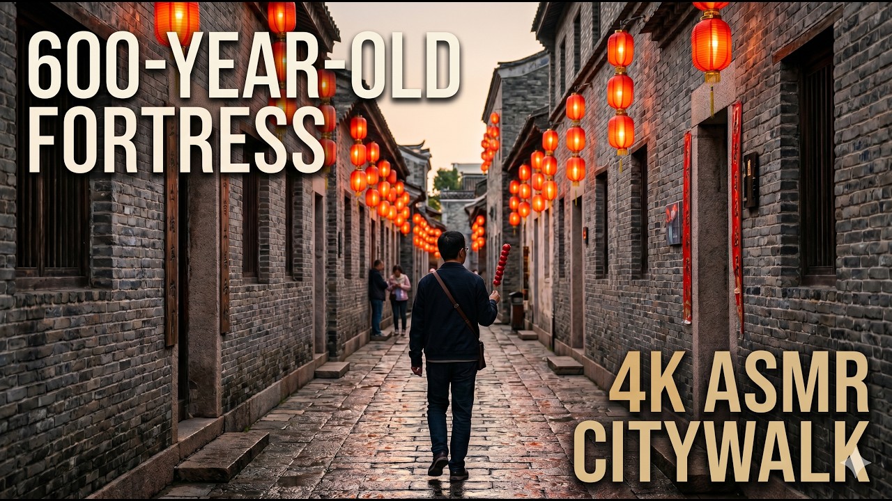 Immersive CHINESE New Year Walk in Shenzhen's Ancient Dapeng Fortress (大年初五) | 4K | ASMR | citywalk