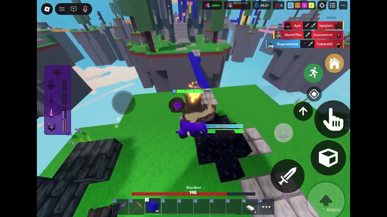 the BEST Eldertree + Void Knight Squad in Roblox Bedwars! + Level 150 Win Effect!