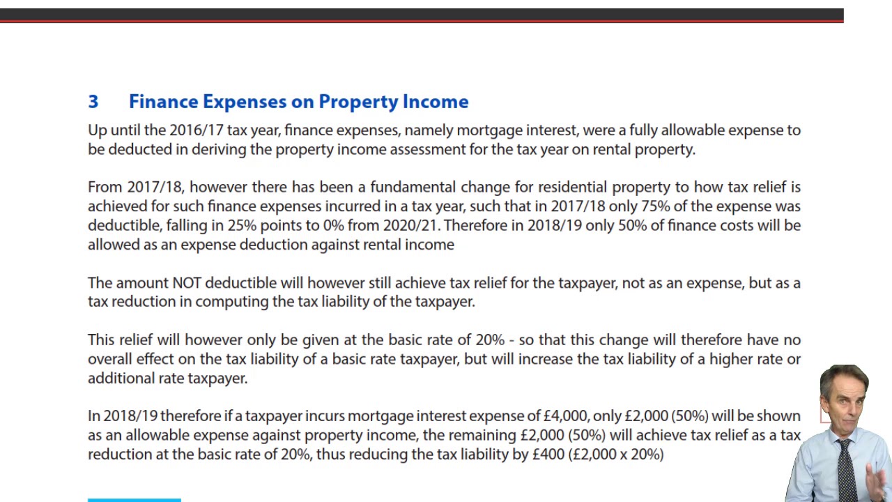Property Income and Investments: Individuals  (part 2) ACCA Taxation (TX-UK) FA2018