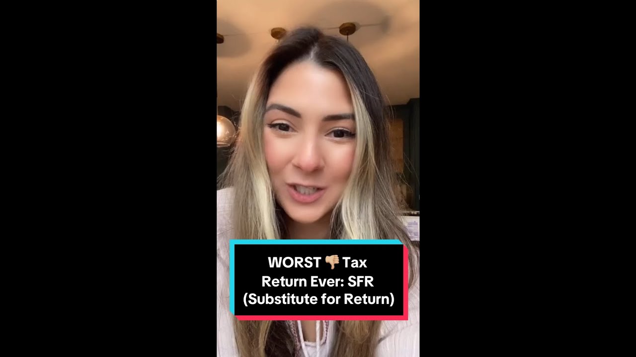 WORST 👎🏼 Tax Return Ever: SFR (Substitute for Return)