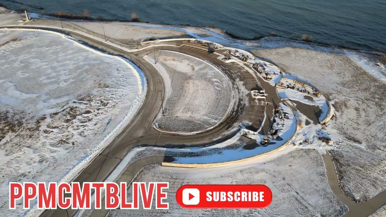 winter video with Dji mavic air 2 the beautiful lake vista park