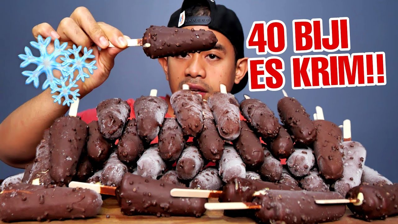 MUKBANG 40 BIJI ICE CREAM SAMPAI BADAN MENGGIGIL!!