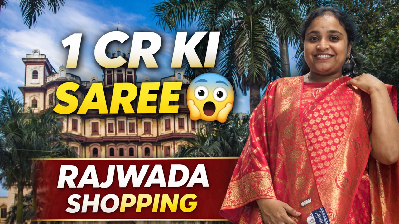 Rajwada Market Indore Vlog | Mammi Ke Liye Saree Shopping | 1 CR Ki Saree Dekh Li 😱