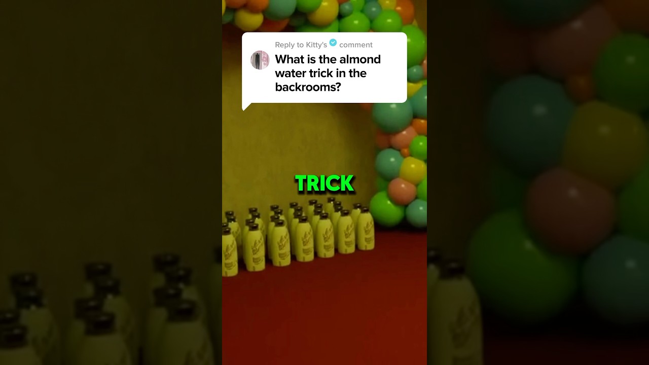 ⚠️DO NOT FALL FOR THE ALMOND WATER TRICK - BACKROOMS FOUND FOOTAGE⚠️ #shorts