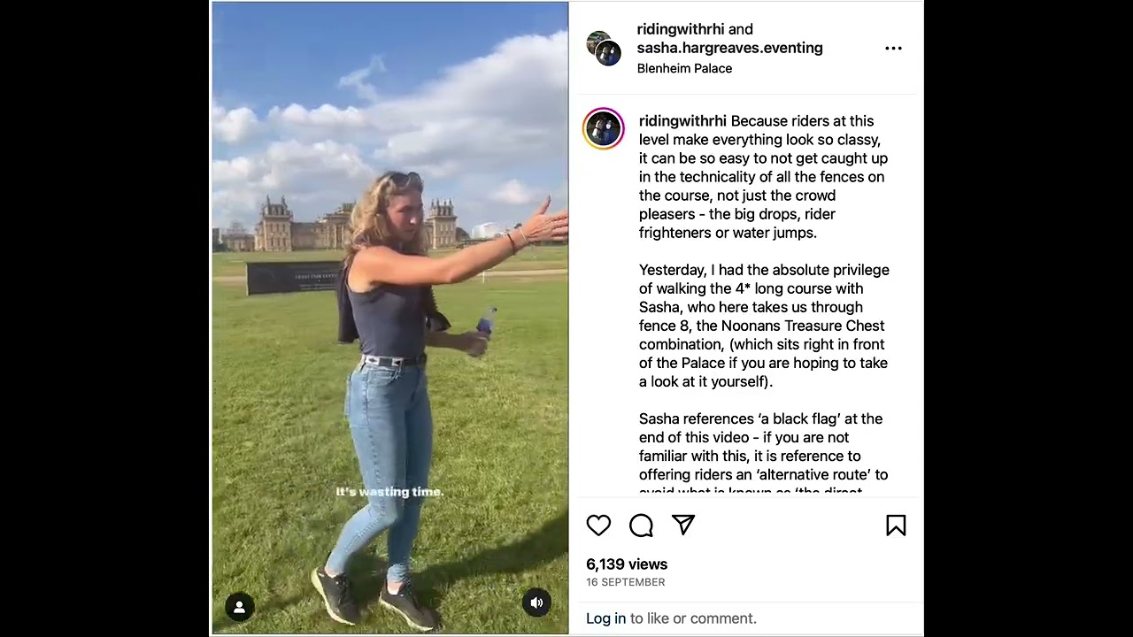 2023 Blenheim Palace International Horse Trials course walk for influencers and competition winners