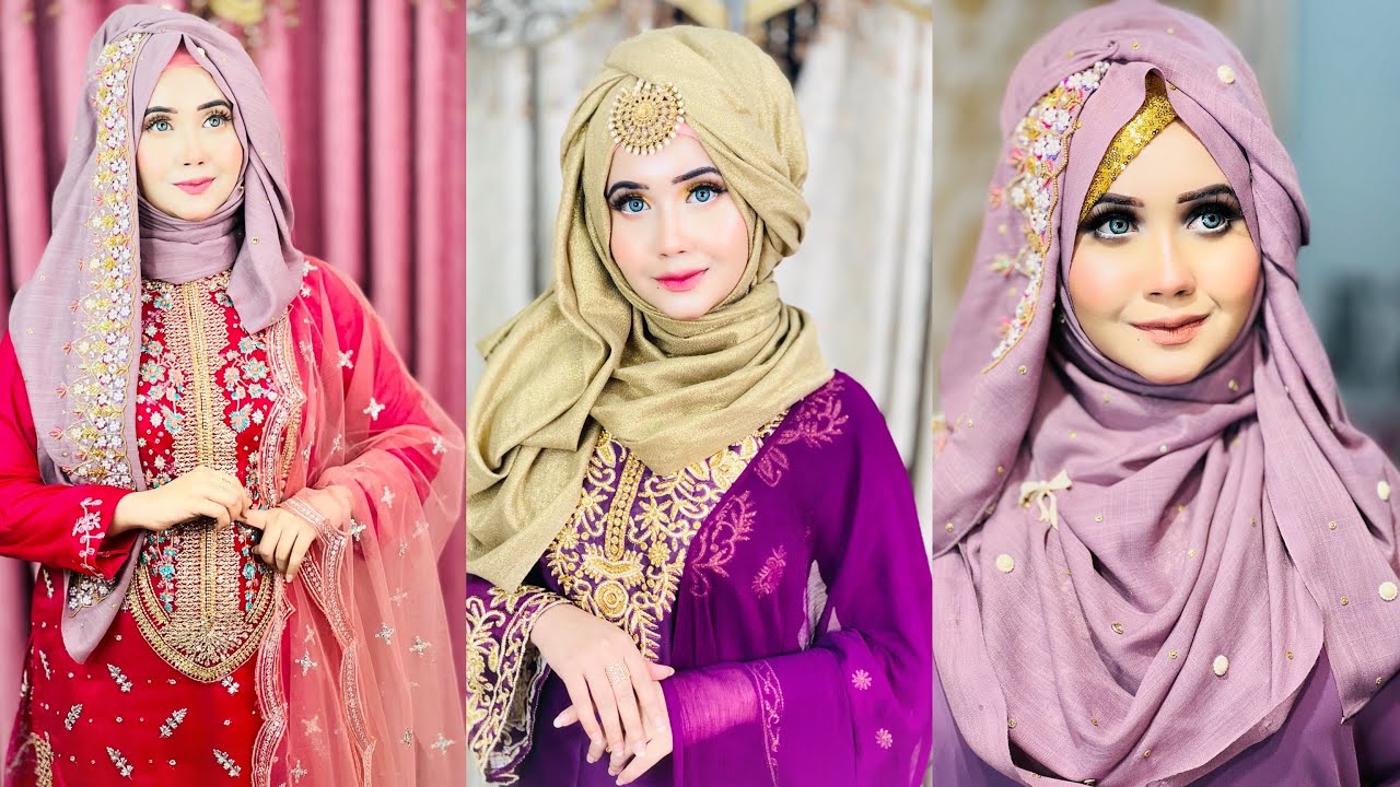 Most Requested Eid Exclusive Hijab Tutorial|| Step by Step by SanjiDa 💙
