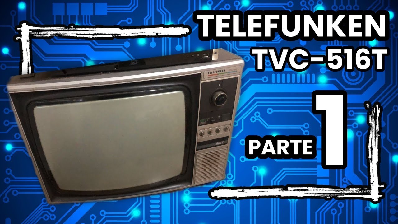 TV TELEFUNKEN TVC-516T (PARTE 1) CHEGADA E ABRINDO