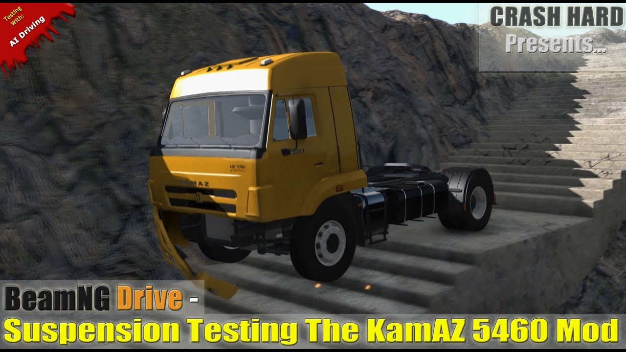 BeamNG Drive - Suspension Testing The KamAZ 5460 Mod