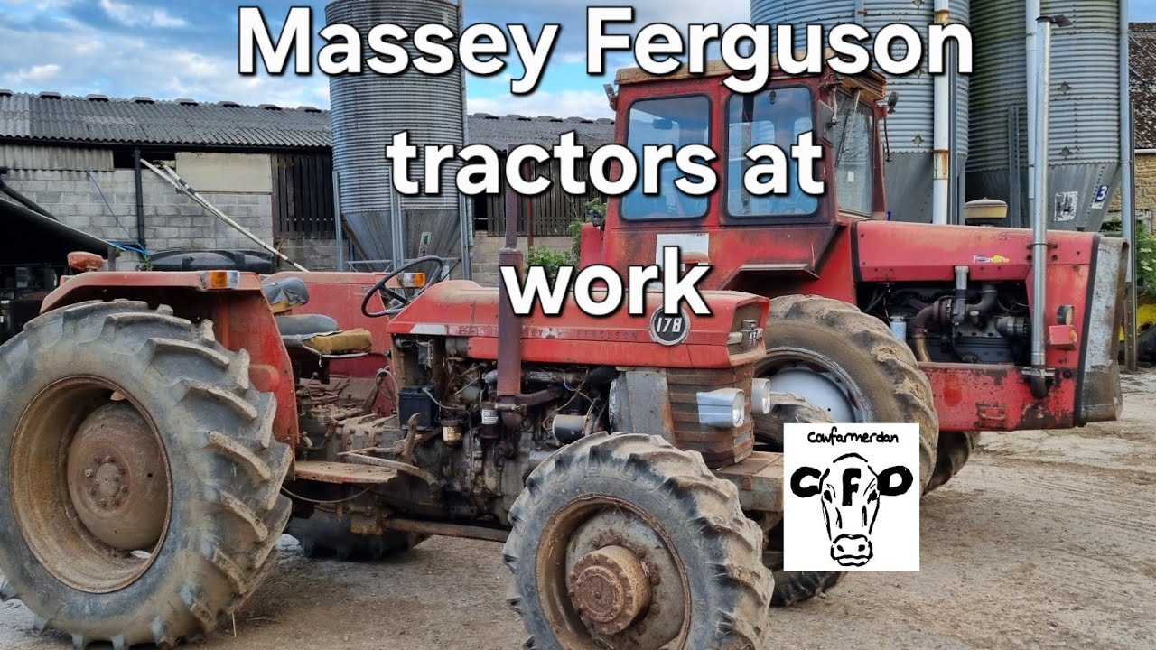 Vintage Thursday. Massey Ferguson tractors at work.
