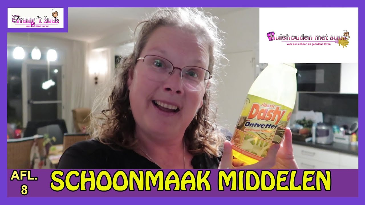 WELKE SCHOONMAAKMIDDELEN EN MATERIALEN GEBRUIK IK ? | huishouden met suus 8