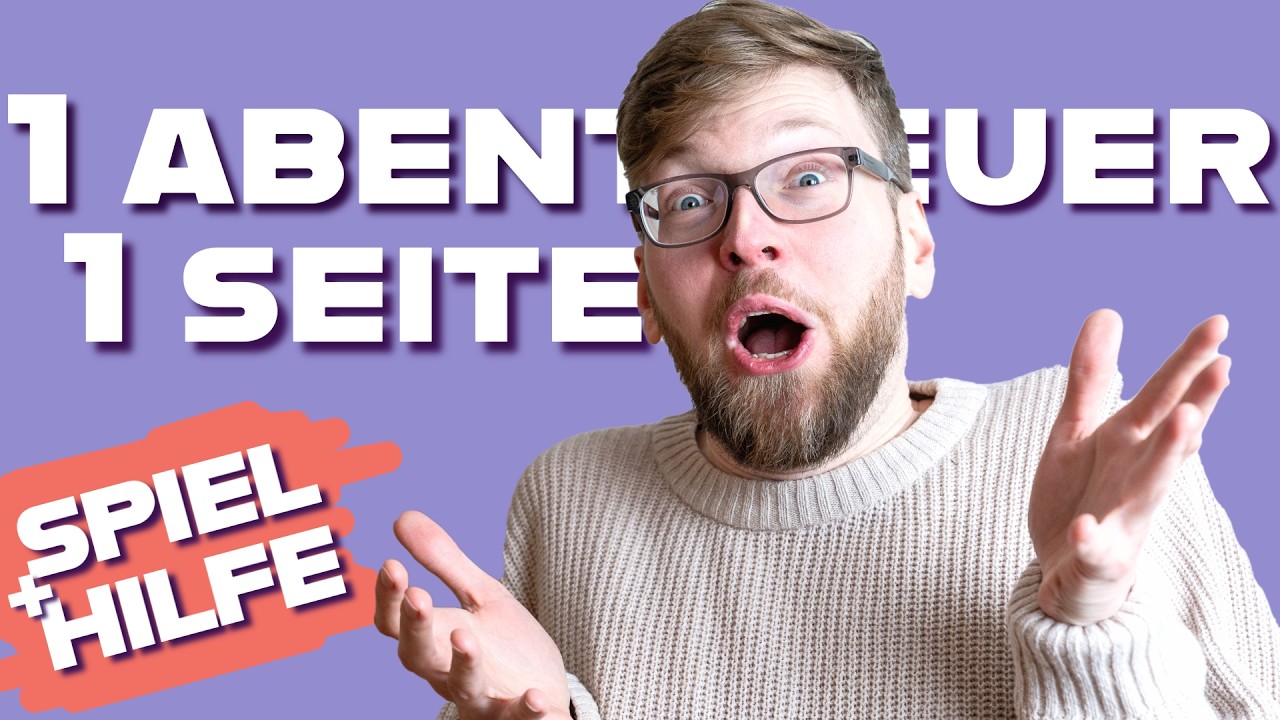 Ich habe 6 Jahre diese Methode entwickelt, damit du in 15 Min D&D Abenteuer baust