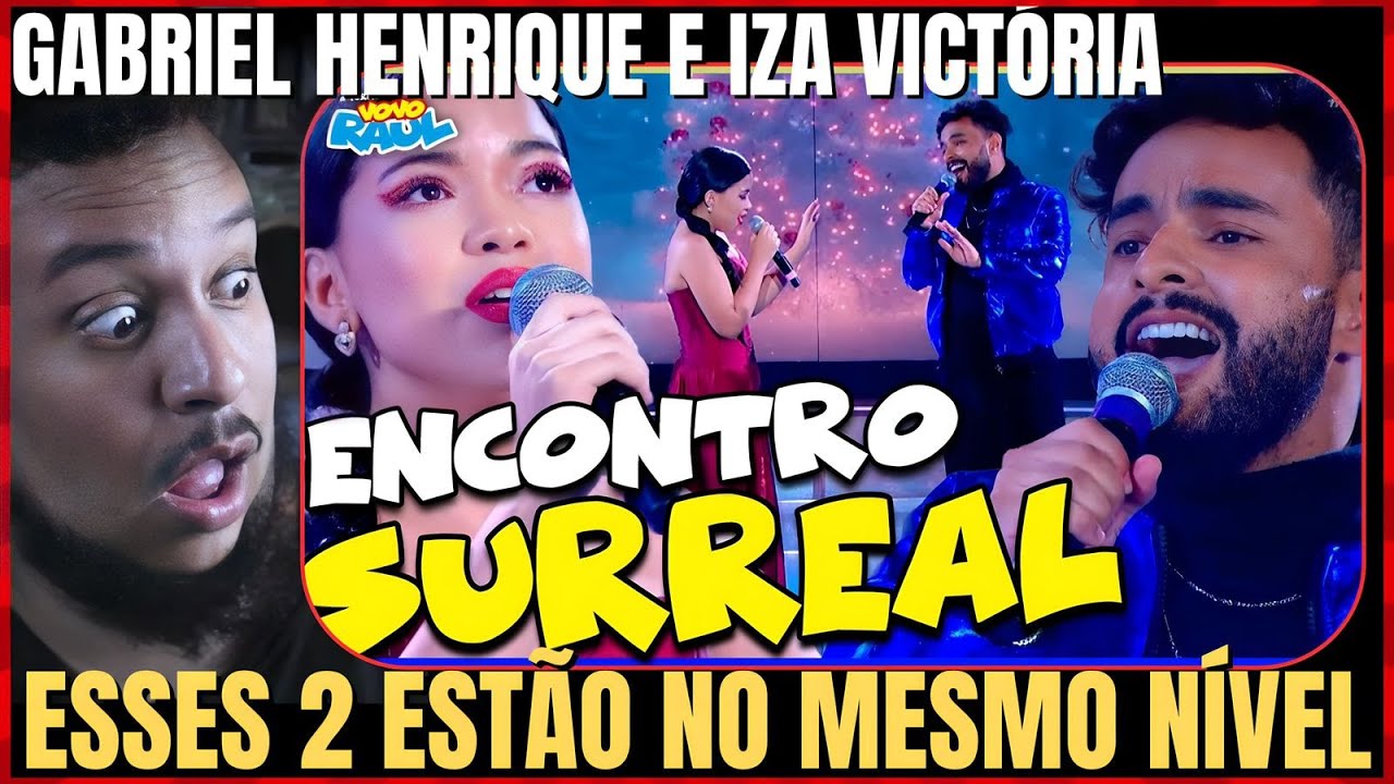 GABRIEL HENRIQUE E IZA VICTÓRIA JUNTOS, CANTANDO 