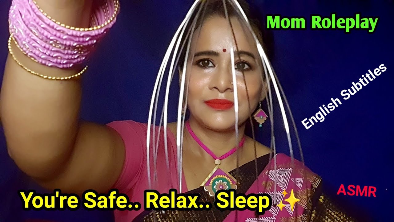 Asmr Mom Roleplay ~ Massage & Humming To Help You Sleep 😴💤 | ASMR Head, Neck & Shoulder Massage