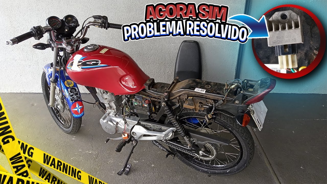 PÓS CHAVE NO FAROL COMO NÃO DESCARREGAR A BATERIA DA MOTO [ Maycon Aragão ]
