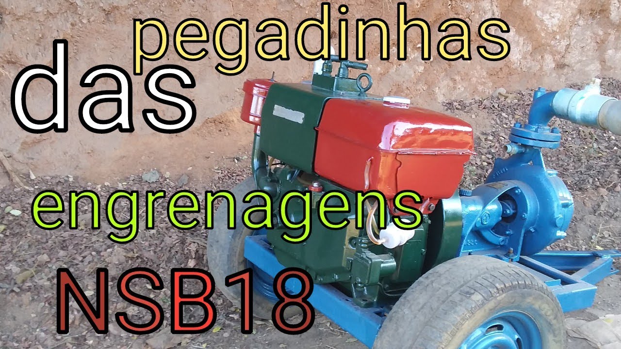 Montagem do eixo  VIRA-BREQUIM do motor NSB18 e as engrenagens