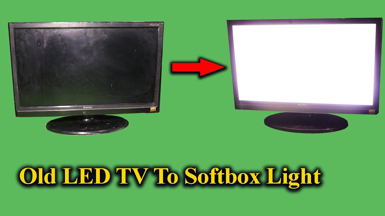 [DIY] Softbox Light From Old LED/LCD TV | Reuse OLD TV
