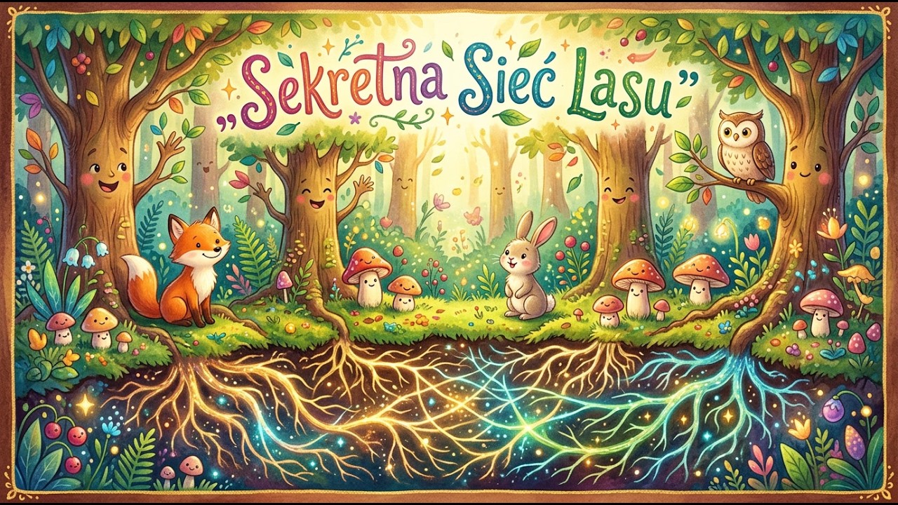 Sekretna Sieć Lasu 🌳🍄 | Jak Drzewa Rozmawiają Pod Ziemią? | Piosenka dla Dzieci