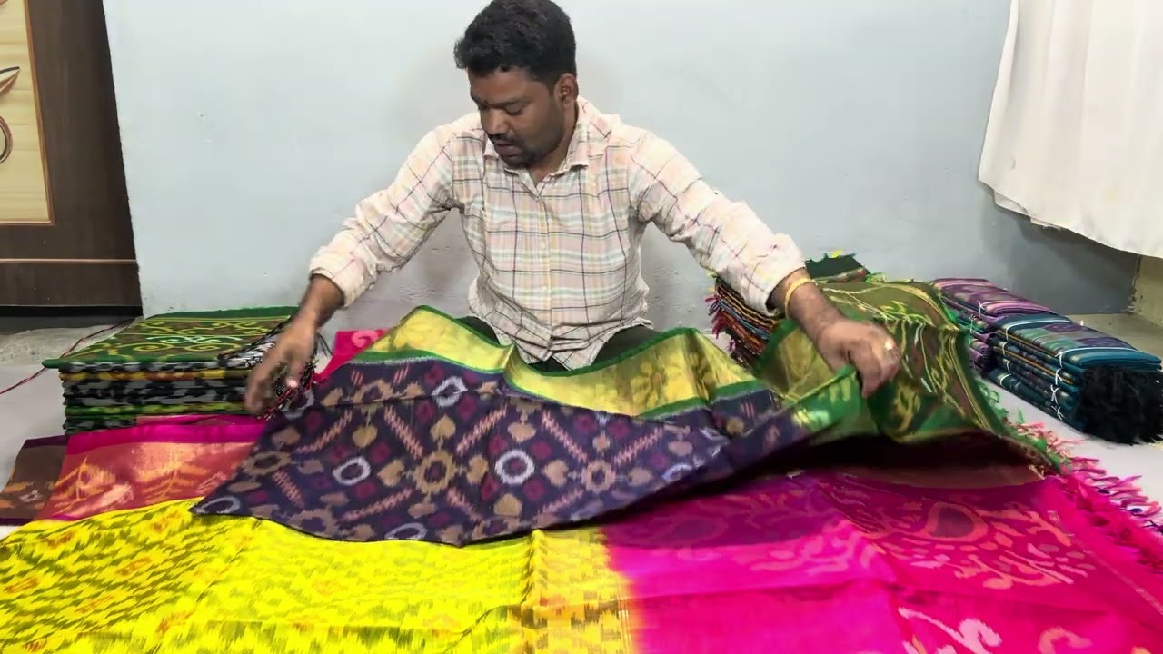 Pochampally Ikkat Sico sarees cost:-3999/- #ikkat #saree #sicosarees #handloomsarees