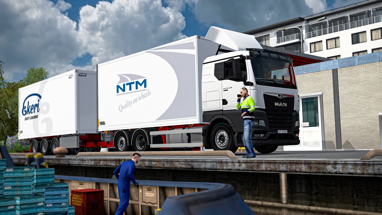 New MAN TGX Tandem - Grocery Store Deliveries - Norway in Summer - Euro Truck Simulator 2