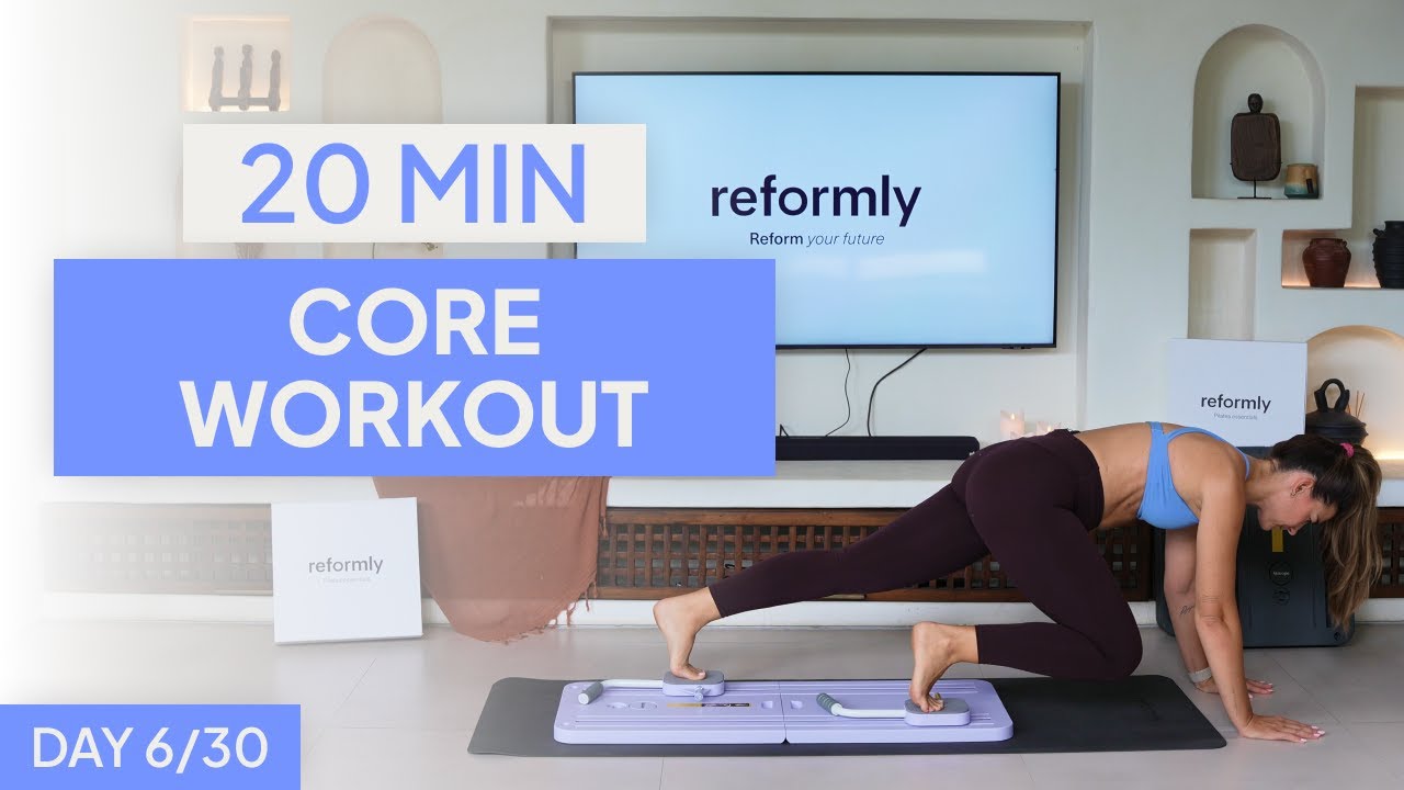 20-Minute At-Home Pilates Board Core Workout | Reformly Challenge | DAY 6