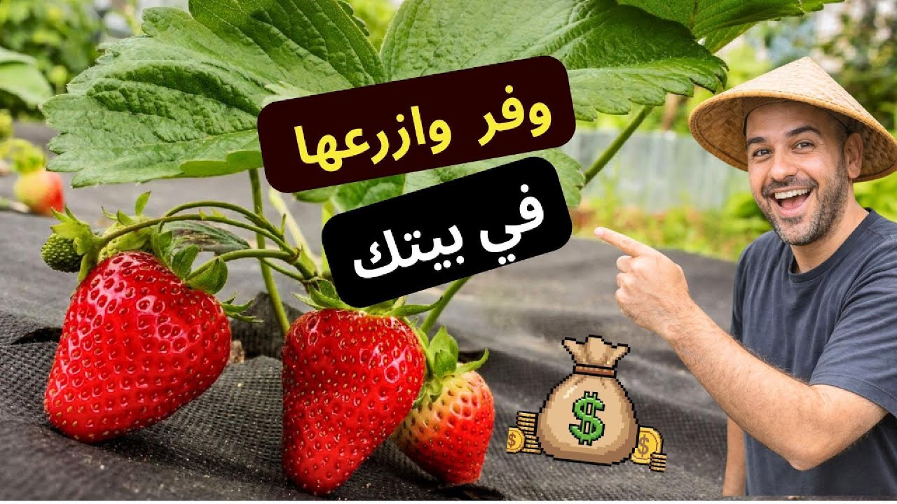 زرعت فراولة في البيت = بنك فلوس 🍓💰