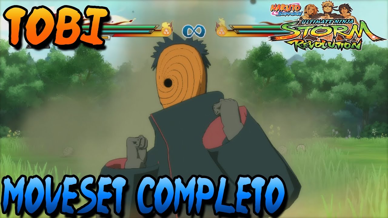 Naruto Storm Revolution: Tobi Moveset Completo