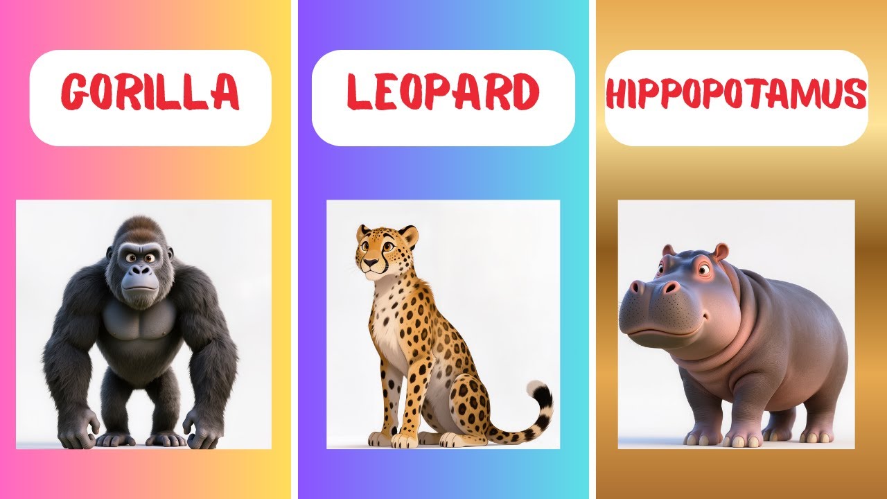 Что это за африканское животное? 🦁🐘🦓 | Челлендж «Животные Африки» 🤪🙄🤡 | Викторина для детей 🐵🦒🐊